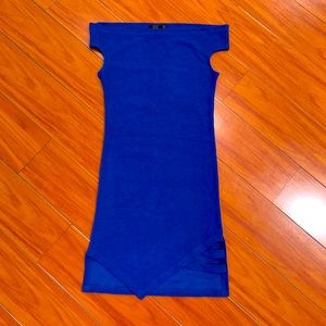 Blue bodycon dress